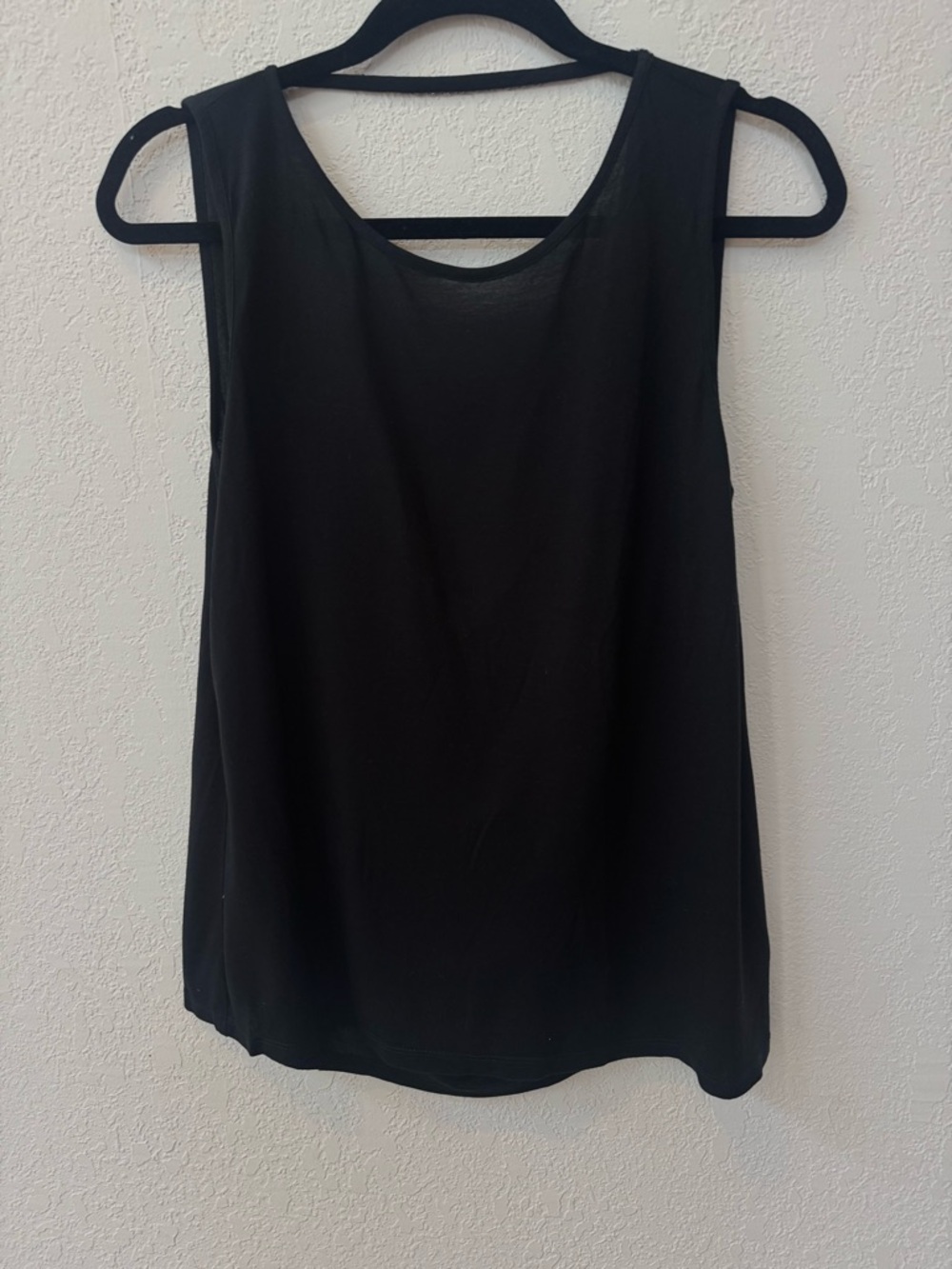 Haute Hippie jersey knit sleeveless draped back top w/ chain strap detail
